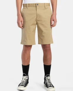 RVCA WEEKEND STRETCH 20" SHORTS Khaki Sale