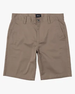 RVCA WEEKEND STRETCH 20" SHORTS Dark Khaki Sale