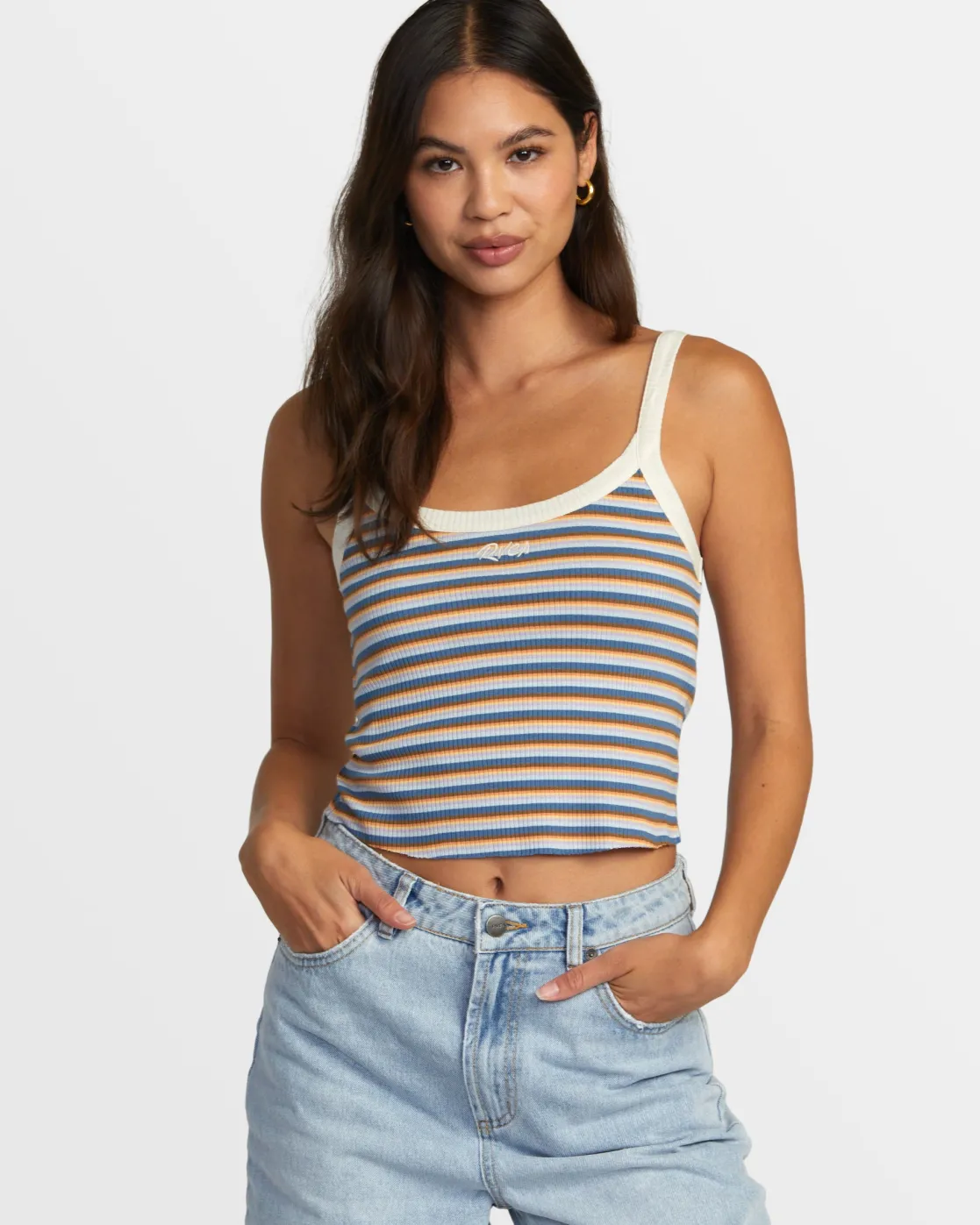 RVCA WESTSIDE CROP TOP Multi