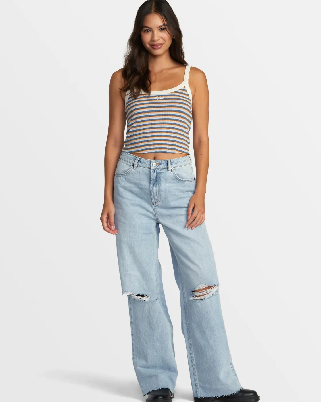 RVCA WESTSIDE CROP TOP Multi