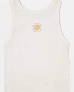 RVCA WIDE RIB TANK TOP Vintage White Online