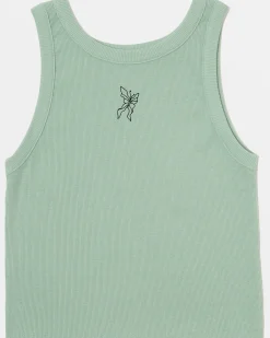 RVCA WIDE RIB TANK TOP Green Haze Discount