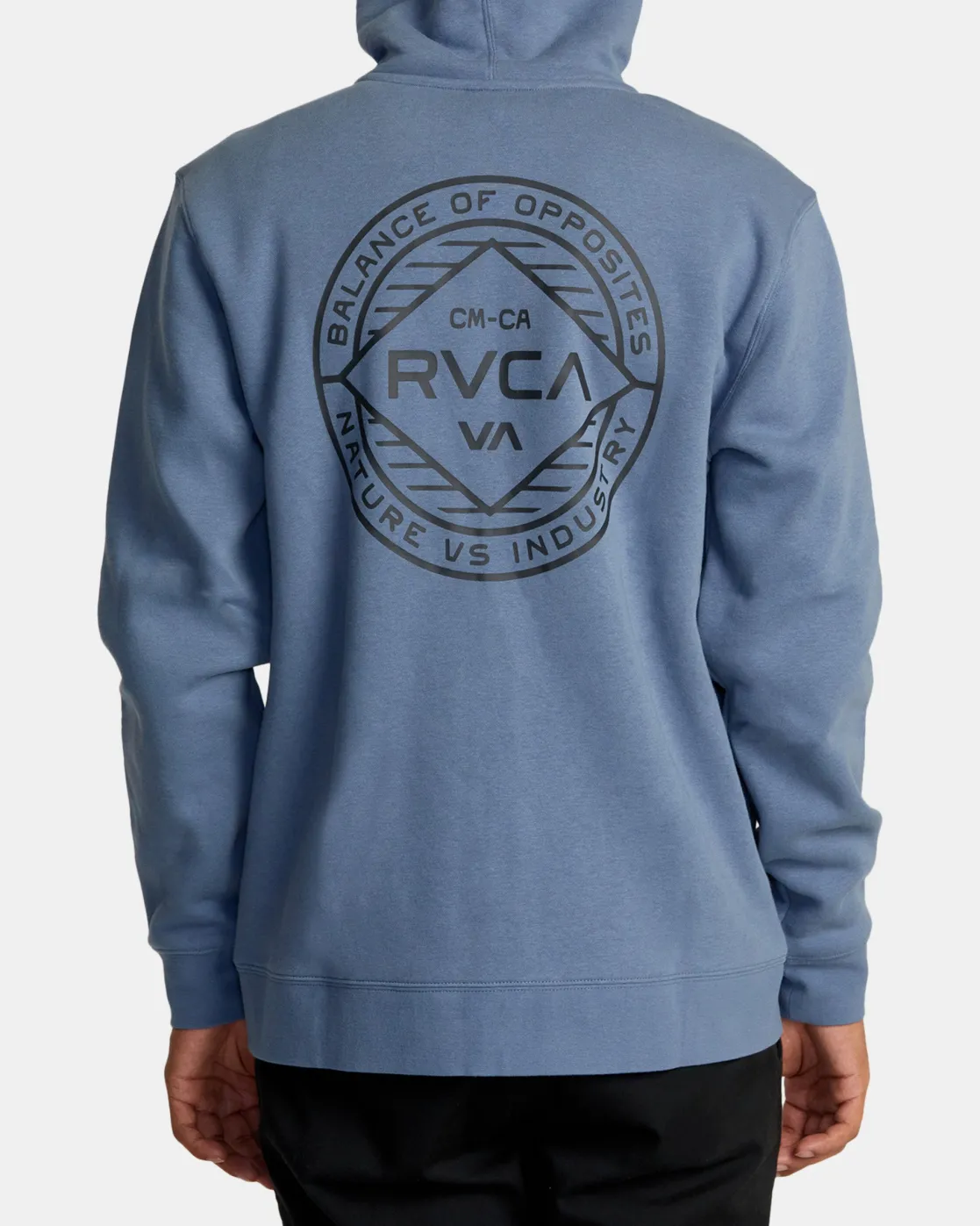 RVCA WORDMARK ZIP HOODIE Flint Stone Best