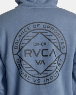 RVCA WORDMARK ZIP HOODIE Flint Stone Best