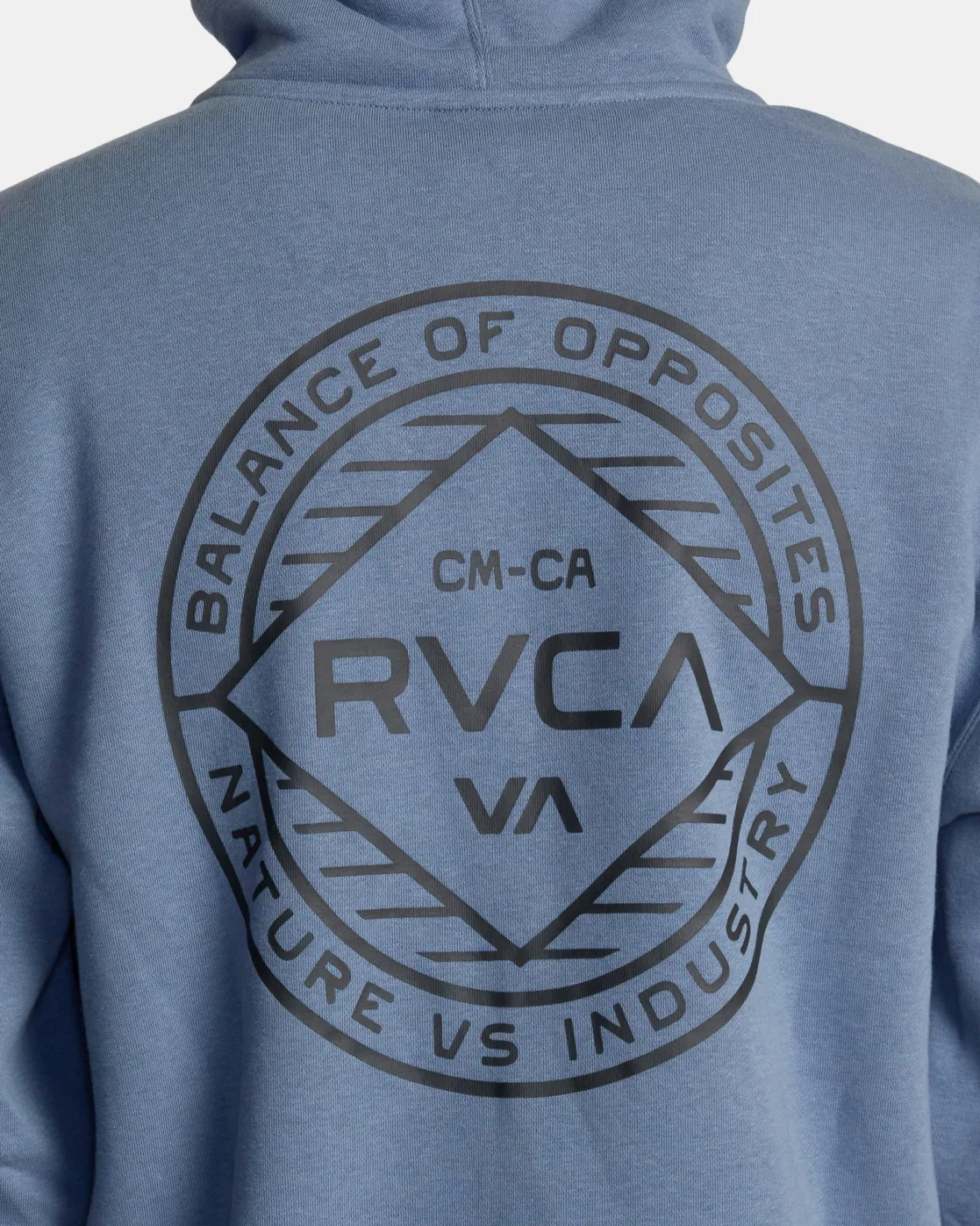 RVCA WORDMARK ZIP HOODIE Flint Stone Best