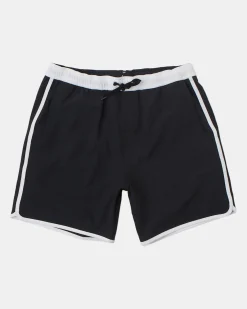 RVCA YOGGER HYBRID 17" ATHLETIC SHORTS Black Discount