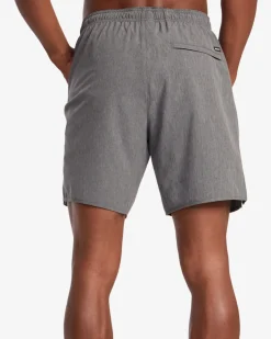 RVCA YOGGER STRETCH 17" ATHLETIC SHORTS Charcoal Heather Online