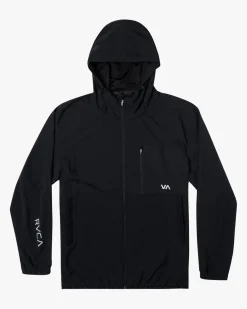 RVCA YOGGER ZIP-UP HOODED JACKET II Black Discount